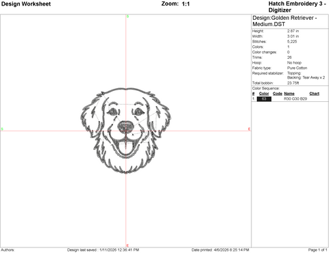 Golden Retriever Embroidery File Embroidery/Applique DESIGNS Stitched Haus 