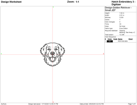 Golden Retriever Embroidery File Embroidery/Applique DESIGNS Stitched Haus 