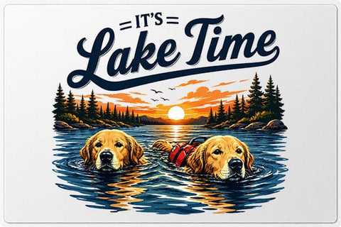 Golden Retriever Lake Life PNG Dog Lover Summer Lake Design SVG BillahCrafts 