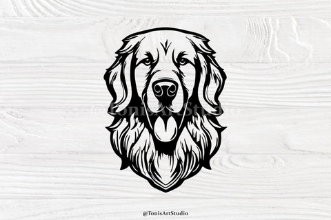 Golden Retriever Svg, Peeking Dog Svg, Dog Monogram, Retriever Svg Cut Files SVG TonisArtStudio 