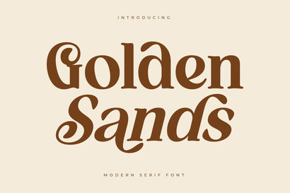 Golden Sands - Modern Serif Font Font Letterena Studios 