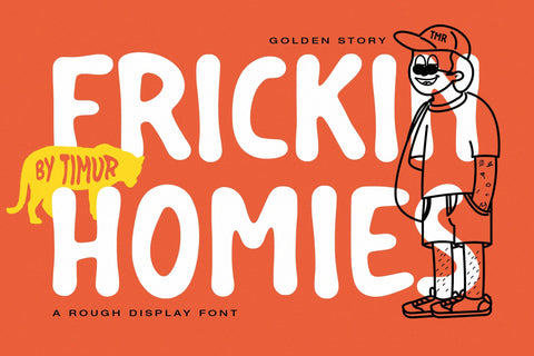 Golden Story - Rough Display Font Font Timur type 