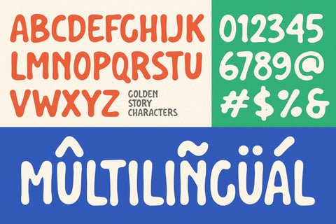 Golden Story - Rough Display Font Font Timur type 