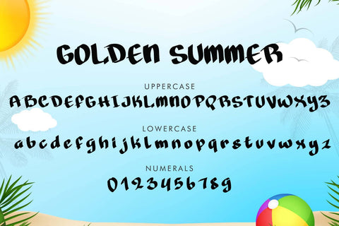 Golden Summer Font Prasetya Letter 