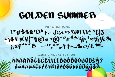 Golden Summer Font Prasetya Letter 