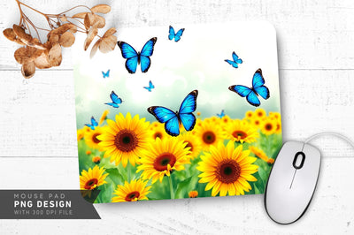 Golden Sunlit Garden Mousepad Sublimation Regulrcrative 
