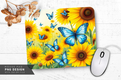 Golden Sunlit Garden Mousepad Sublimation Regulrcrative 