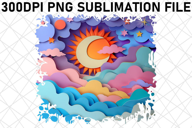 Golden Sunrise Skyline Sublimation Graphics Sublimation afrosvg 