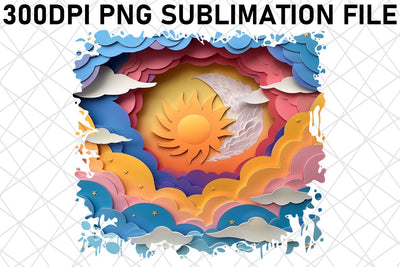 Golden Sunrise Sunset Sublimation Artwork Sublimation afrosvg 