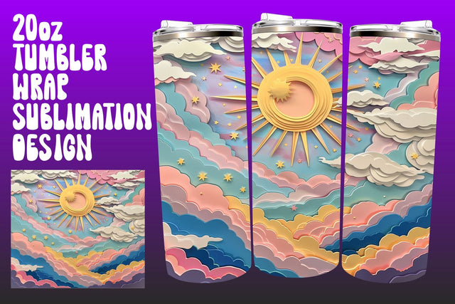 Golden Sunset Tumbler Sublimation Compilation Sublimation afrosvg 