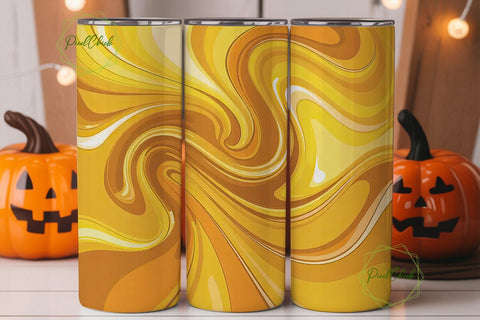 Golden Swirls 20oz Tumbler Wrap Sublimation PixelChick 