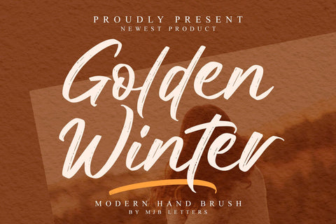 Golden Winter SVG MJB Letters Studio 