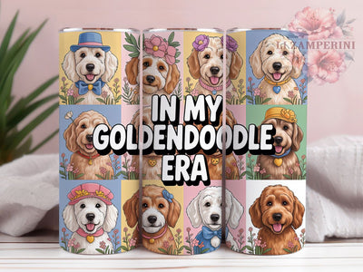 Goldendoodle In My Era Tumbler, In My Era, Dog Lover, Whimsical Art, Playful Design, 20Oz Tumbler, Sublimation Wrap Sublimation Li Zamperini 