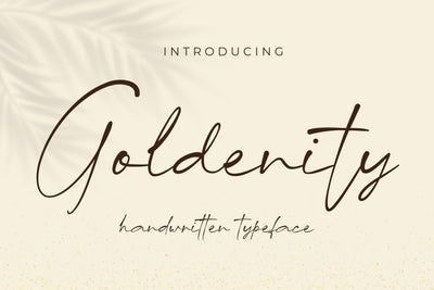 Goldenity Font gatype 