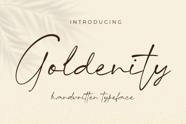 Goldenity Font gatype 