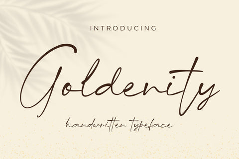 Goldenity Font gatype 