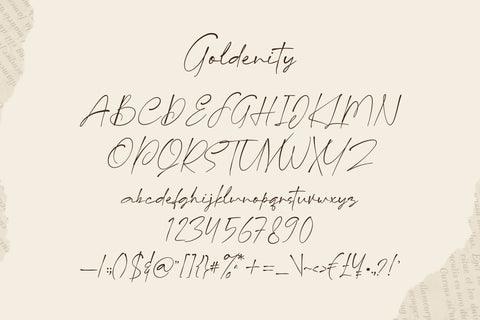 Goldenity Font gatype 