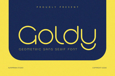 Goldy - Sans Serif Font Alpaprana Studio 