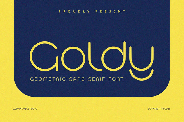 Goldy - Sans Serif Font Alpaprana Studio 
