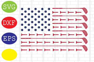 Golf American Flag Svg, Golf Svg, Golf team Svg, golf club Svg, Jpg, Eps, Dxf Files SVG DigitalSvgFiles 
