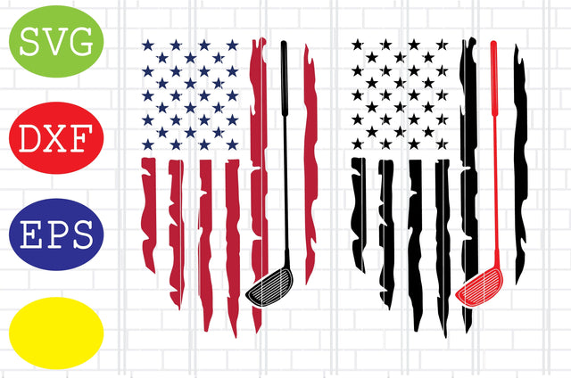 Golf American Flag Svg, Golf Svg, Golf team Svg, golf club Svg, Jpg, Eps, Dxf Files SVG DigitalSvgFiles 