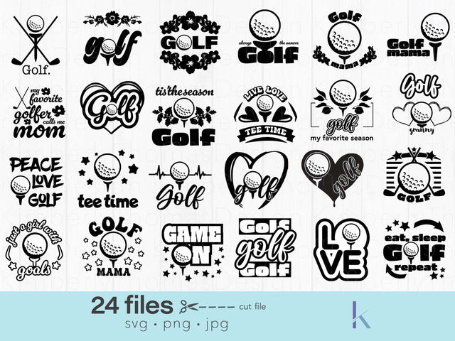 Golf Bundle svg SVG Kimberly Thomas Design 