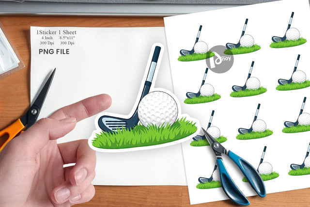 Golf Club Sticker Sublimation artnoy 