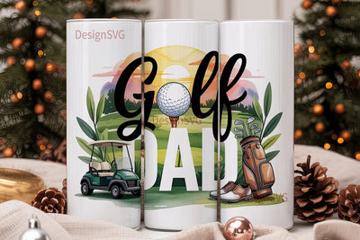 Golf Dad 20oz Tumbler Wrap Sublimation DesignSVG 