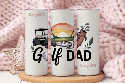 Golf Dad 20oz Tumbler Wrap Sublimation DesignSVG 