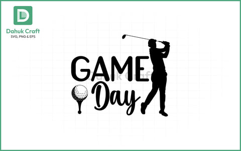 Golf Game Day SVG – Swing Ready SVG PNG & EPS V4 SVG dahukdesign 