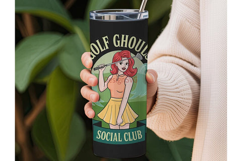 Golf Ghouls 20oz Tumbler Wrap Sublimation DesignSVG 