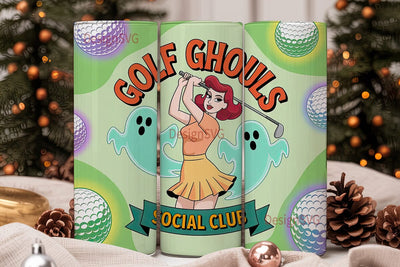 Golf Ghouls 20oz Tumbler Wrap Sublimation DesignSVG 