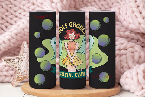 Golf Ghouls 20oz Tumbler Wrap Sublimation DesignSVG 