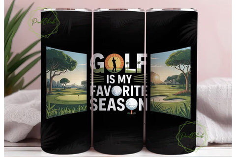 Golf is My Favorite Season Tumbler Wrap Sublimation PixelChick 