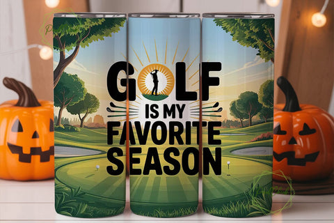 Golf is My Favorite Season Tumbler Wrap Sublimation PixelChick 