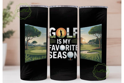 Golf is My Favorite Season Tumbler Wrap Sublimation PixelChick 