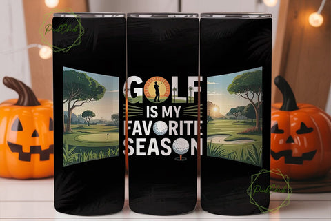 Golf is My Favorite Season Tumbler Wrap Sublimation PixelChick 