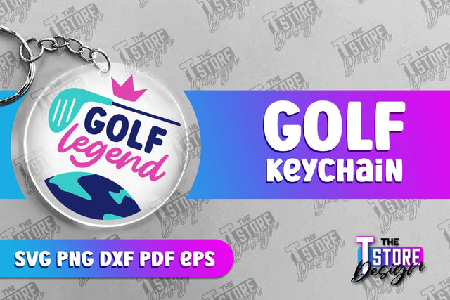 Golf Keychain | Golf Quotes SVG Design | Print Design | SVG File SVG The T Store Design 