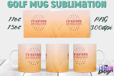Golf Mug Sublimation | 11 Oz 15 Oz Mug Sublimation | PNG File Sublimation The T Store Design 