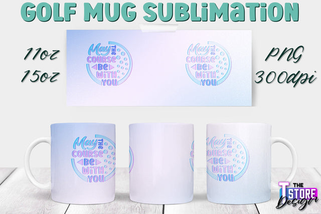 Golf Mug Sublimation | 11 Oz 15 Oz Mug Sublimation | PNG File Sublimation The T Store Design 