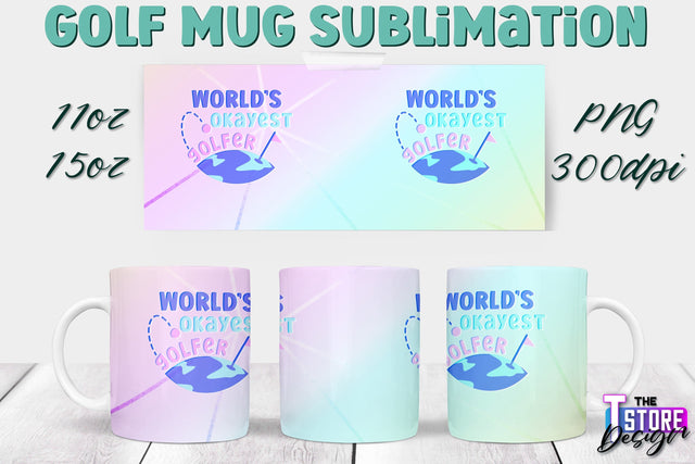 Golf Mug Sublimation | 11 Oz 15 Oz Mug Sublimation | PNG File Sublimation The T Store Design 