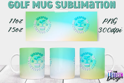 Golf Mug Sublimation | 11 Oz 15 Oz Mug Sublimation | PNG File Sublimation The T Store Design 
