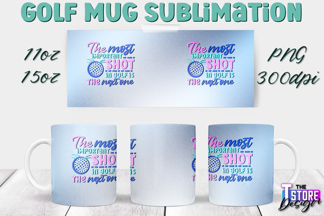 Golf Mug Sublimation | 11 Oz 15 Oz Mug Sublimation | PNG File Sublimation The T Store Design 