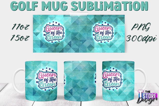 Golf Mug Sublimation | 11 Oz 15 Oz Mug Sublimation | PNG File Sublimation The T Store Design 