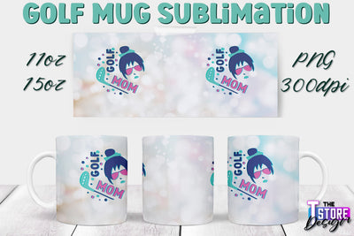 Golf Mug Sublimation | 11 Oz 15 Oz Mug Sublimation | PNG File Sublimation The T Store Design 