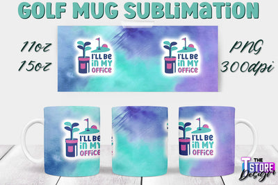 Golf Mug Sublimation | 11 Oz 15 Oz Mug Sublimation | PNG File Sublimation The T Store Design 