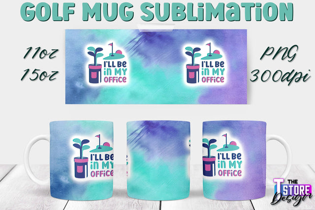 Golf Mug Sublimation | 11 Oz 15 Oz Mug Sublimation | PNG File Sublimation The T Store Design 