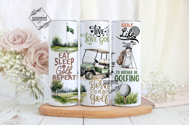 Golf quotes 20oz skinny tumbler sublimation design Golfing life Digital PNG Straight wrap Waterslide download Sublimation sassyprint 
