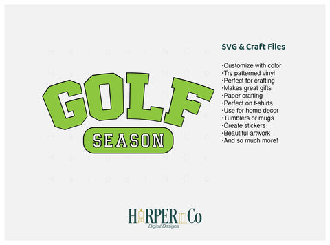 Golf Season Laser SVG EPS Cut File SVG HarperNCo 