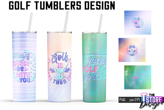 Golf Tumblers Wrap | PNG File | 300 DPI | Sport Quotes PNG Sublimation The T Store Design 